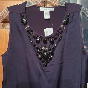 NWT Medium August Silk dressy Tank Top